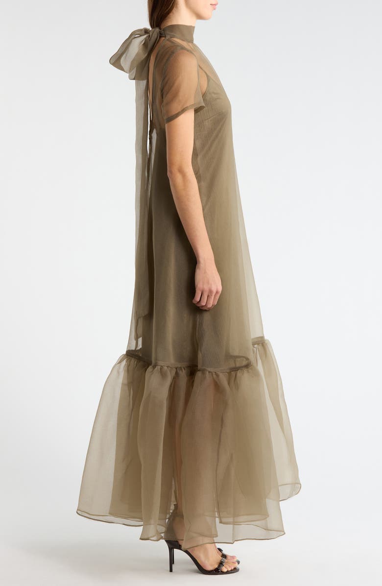 STAUD Calluna Organza Gown, Alternate, color, Thyme