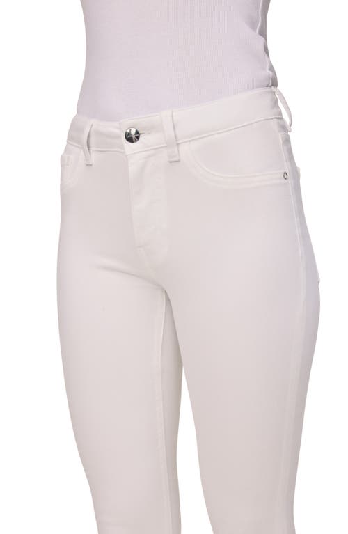 Warp & Weft Warp+weft Cropped Skinny Jeans In Optic