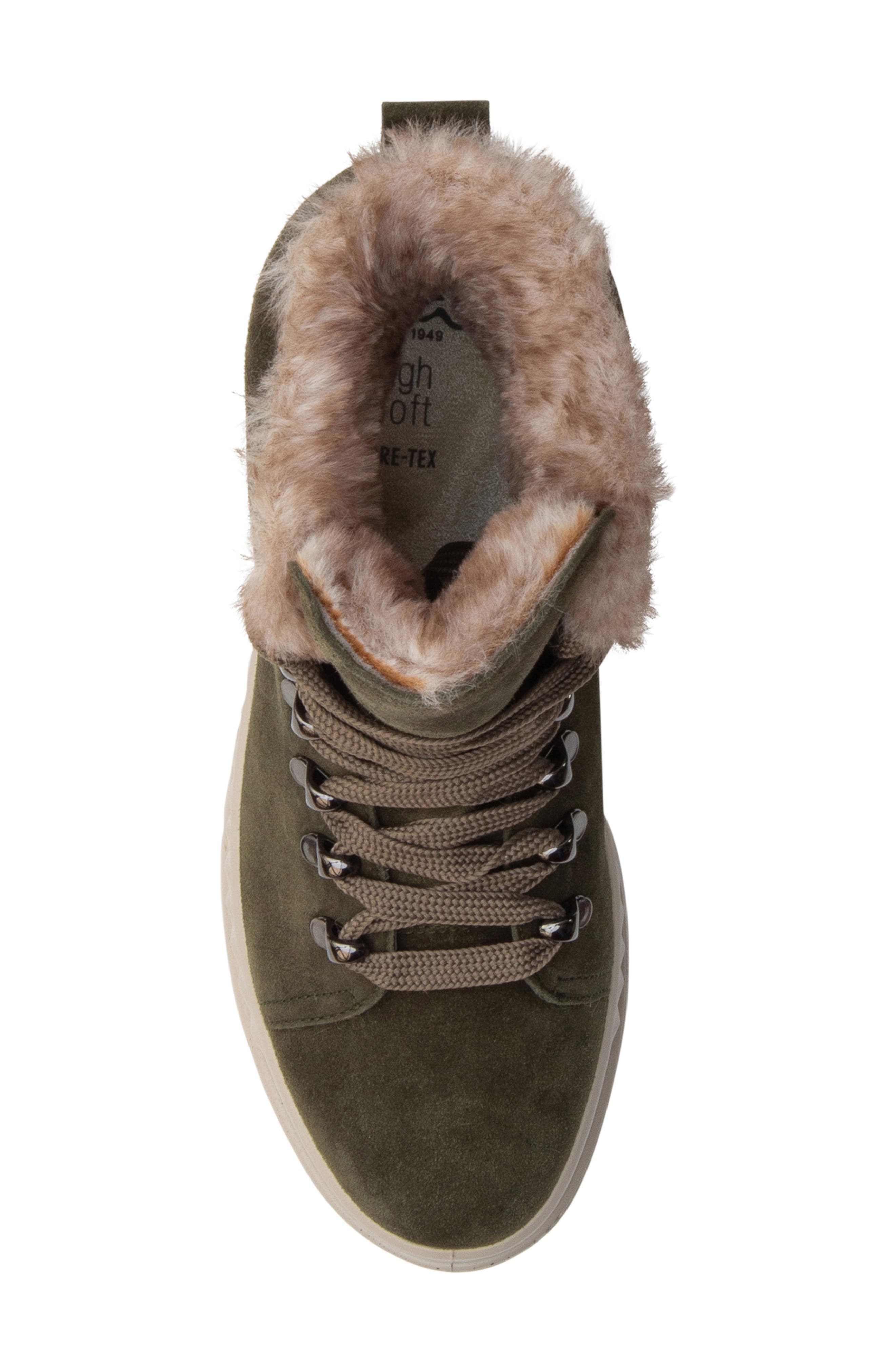 ara Montana Gore-Tex<sup>®</sup> Waterproof Faux Fur Lined Boot, Alternate, color, Forest Hydro-Suede