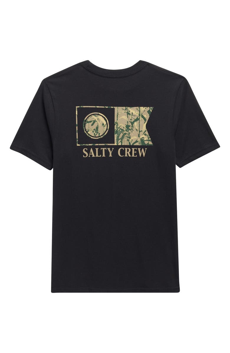 Salty Crew Kids' Flagship Fill Short Sleeve Graphic T-Shirt, Alternate, color, Black