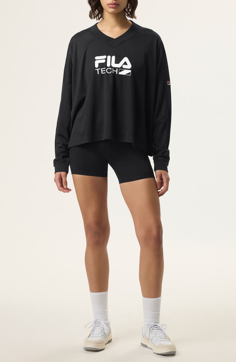 FILA x Hailey Long Sleeve Sports Jersey, Alternate, color, 