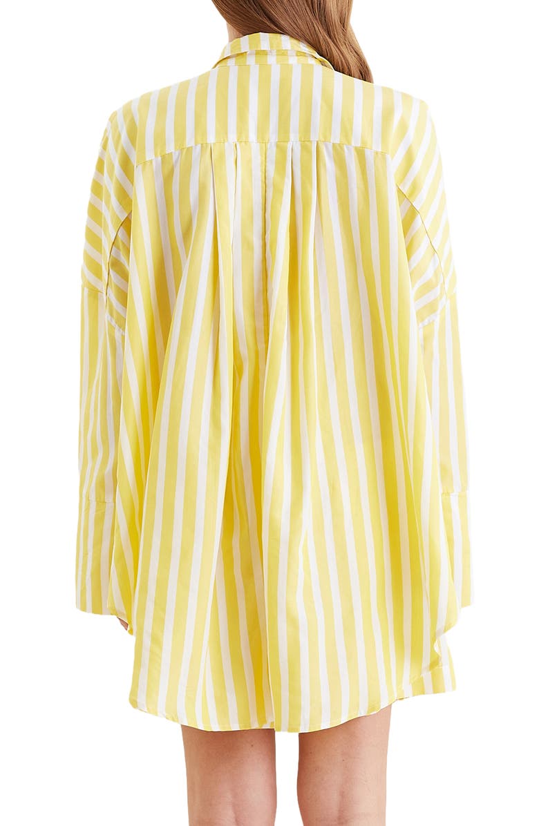 Papinelle Amelia Stripe Short Pajamas, Alternate, color, Daisy / White Stripe