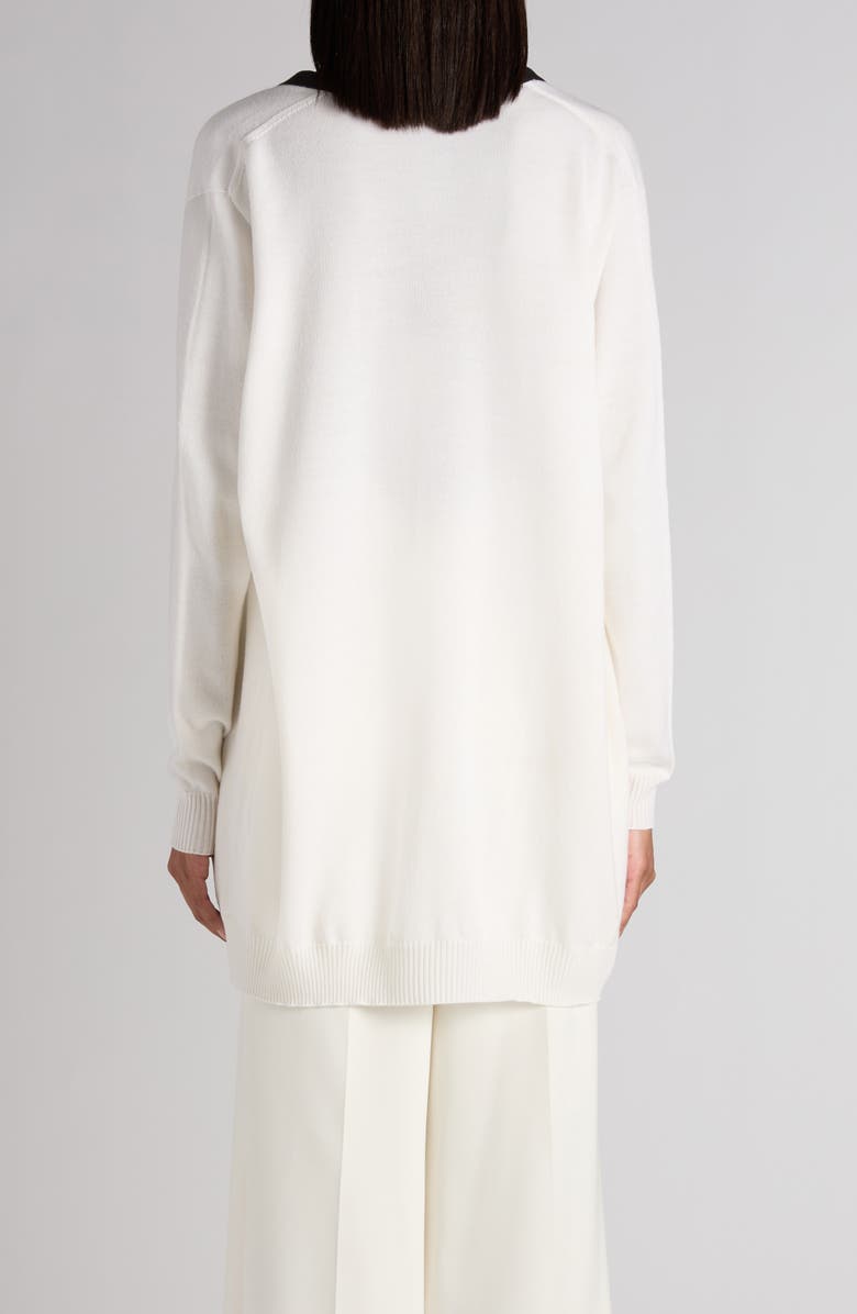 TOM FORD Contrast Trim Open Front Cardigan, Alternate, color, Sugar