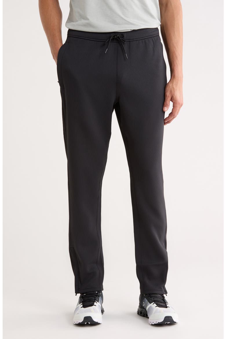 Rally Slim Fit Double Knit Joggers, Main, color, BLACK