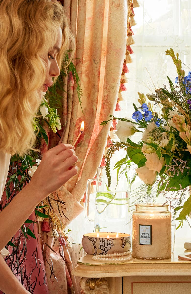 Voluspa Jasmine Midnight Blooms Large Jar Candle, Alternate, color, Jasmine Midnight Blooms