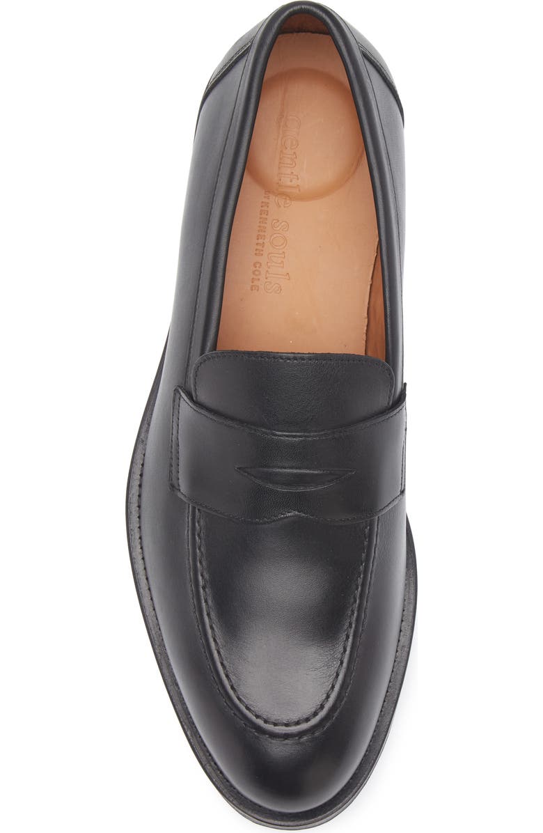 Gentle Souls Porto Penny Loafer, Alternate, color, Black