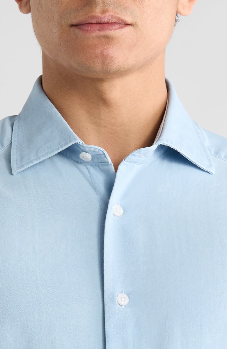 Jack Victor Waterton Cotton Denim Button-Up Shirt, Alternate, color, Faded Denim