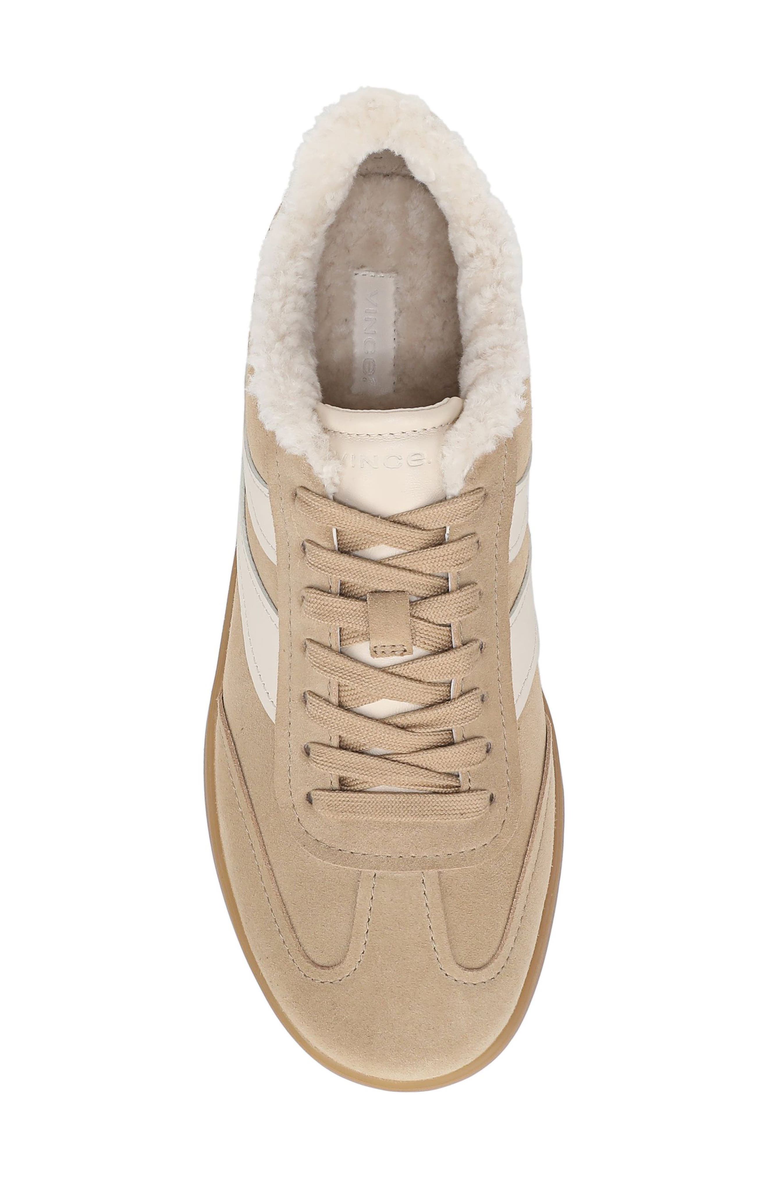 Oasis Genuine Shearling Lined Sneaker, Alternate, color, SANDTRAIL