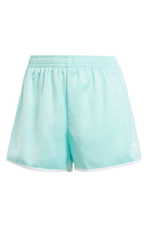 Shop Adidas Originals Adicolor 3-stripes Sprinter Shorts In Semi Flash Aqua