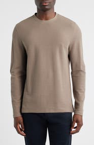 Robert Barakett Sorrell Long Sleeve Cotton Blend T-Shirt