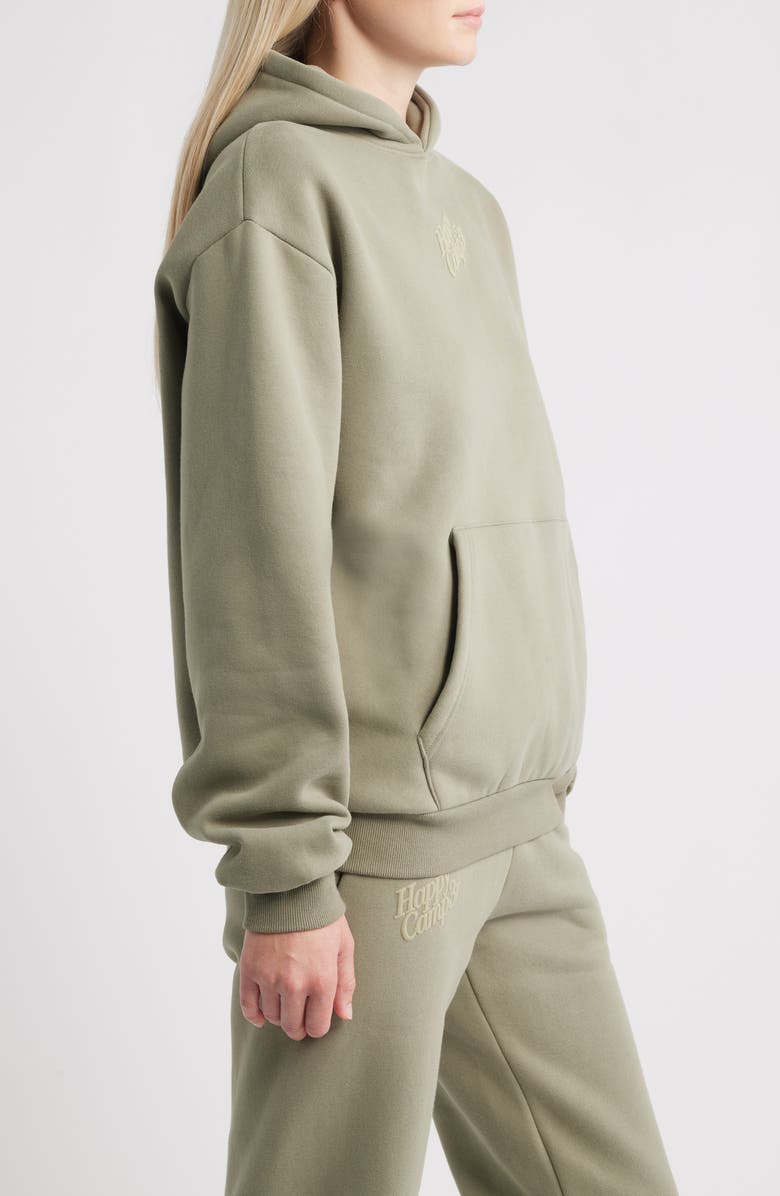 HAPPY CAMP3R Puff Series Core Logo Cotton Blend Hoodie, Alternate, color, Dusty Olive
