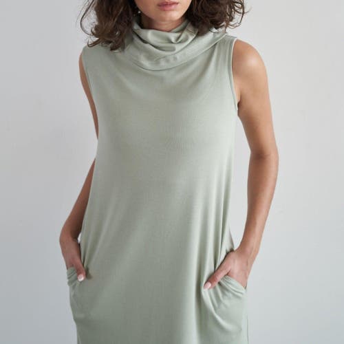 Eavolu Kakadu Sleeveless Tunic/dress In Fern