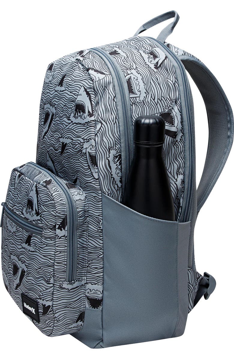 Hurley Kids' Shoreline Backpack, Alternate, color, Grey/ Black