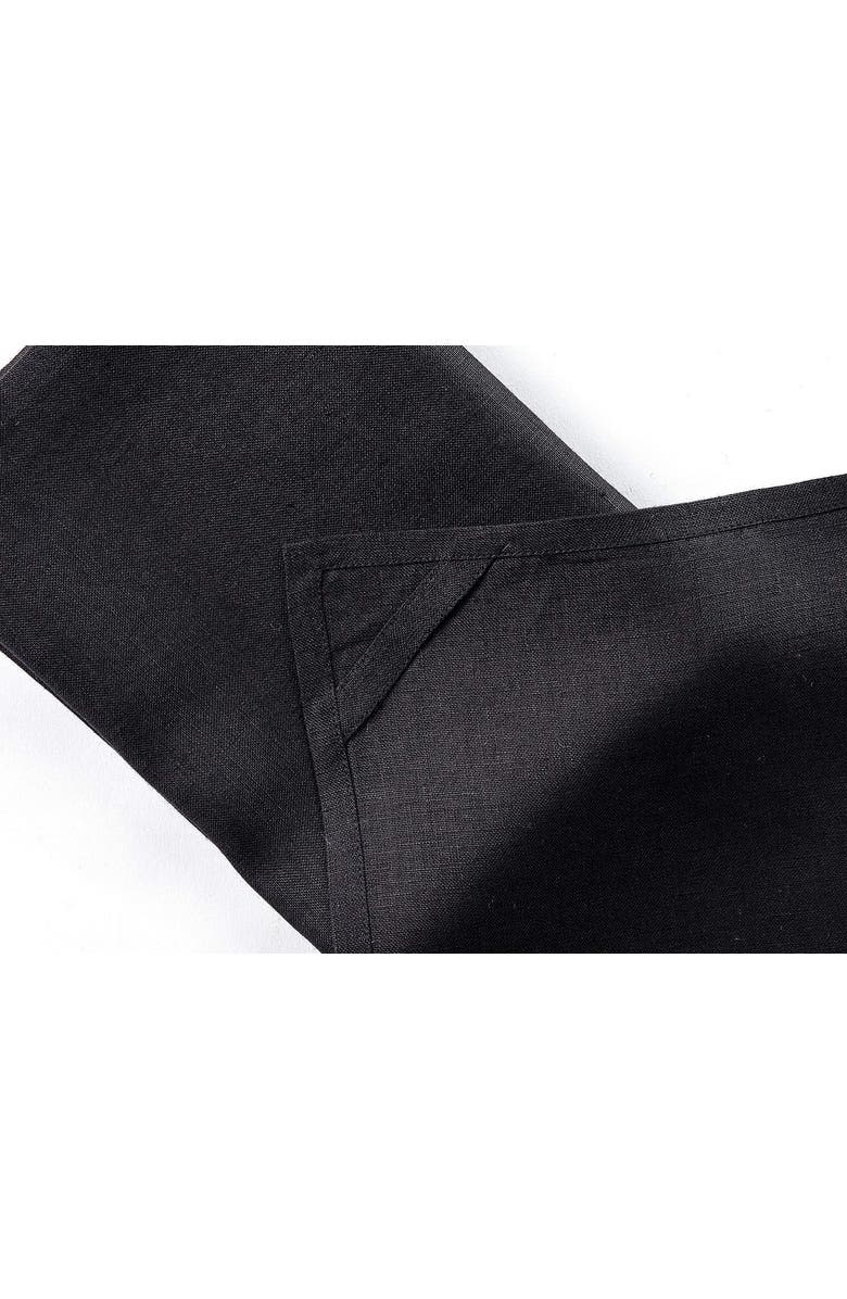 Solino Home Linen Kitchen Towels - Kitchen Linen, Alternate, color, Black
