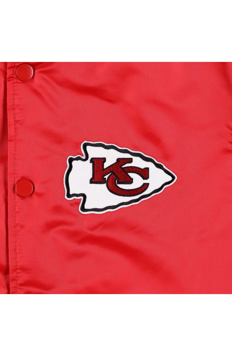STARTER Men's Starter Red Kansas City Chiefs The Pick and Roll Full-Snap Jacket, Alternate, color, 