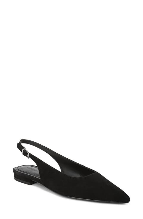 Selina Leather Slingback Flat