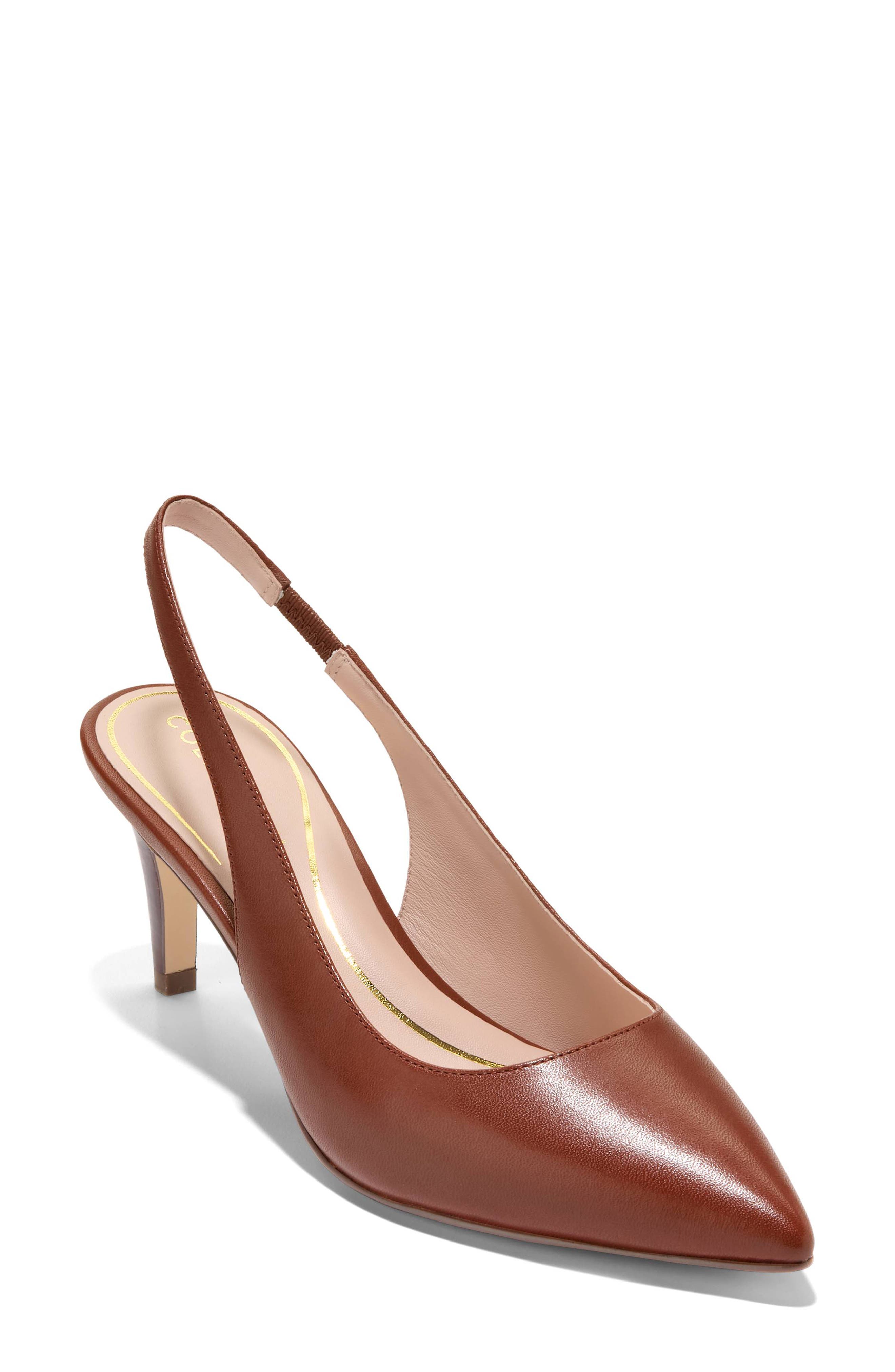 Cole Haan Vandam Slingback Pump, Main, color, Ch Dk Cuoio Ltr