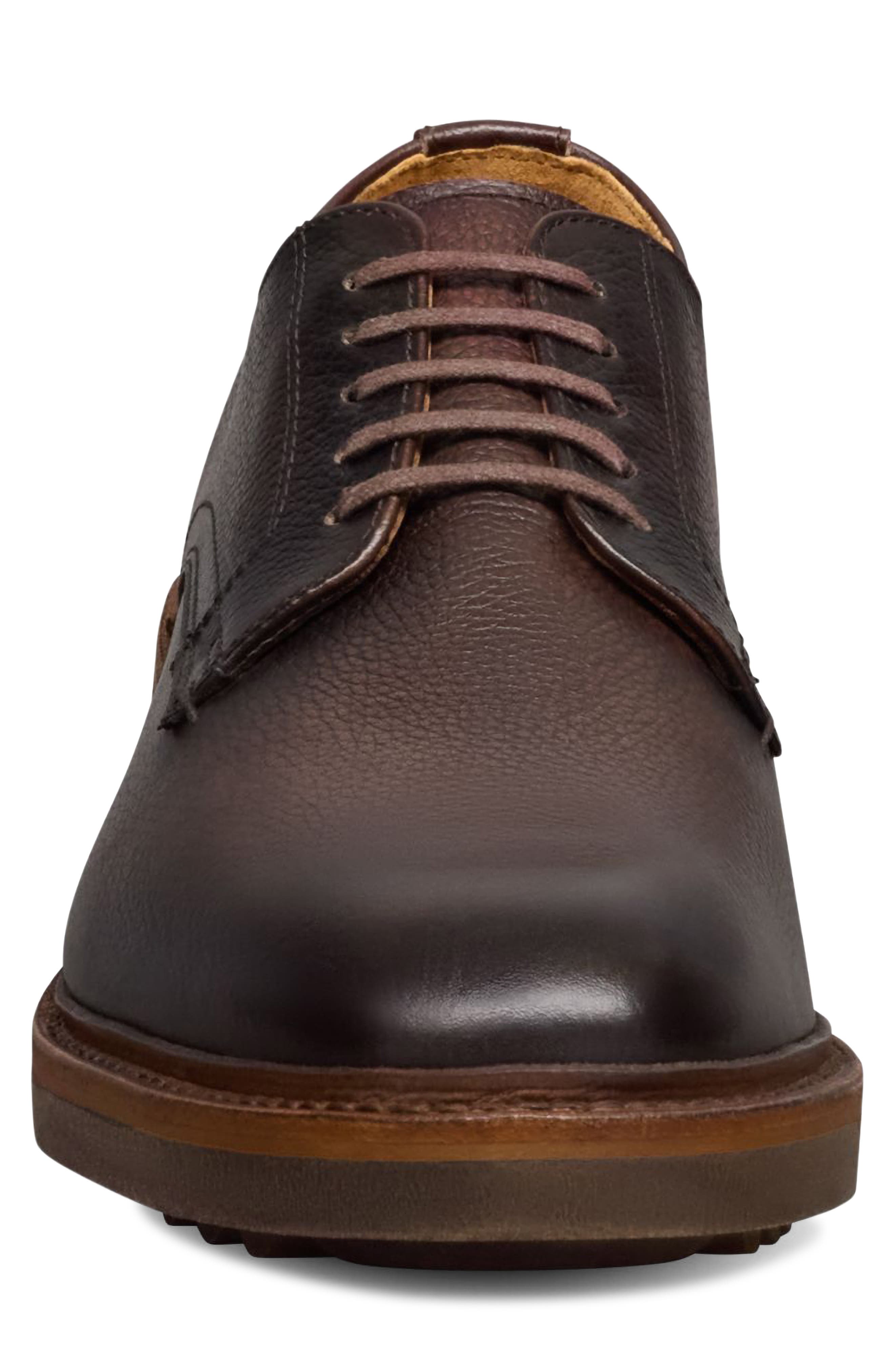 Noah Lugged Plain Toe Derby, Alternate, color, DARK BROWN