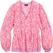 vineyard vines Nora Pintuck Peplum Top