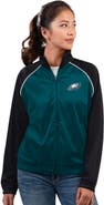 G-III 4HER BY CARL BANKS Women's G-III 4Her by Carl Banks Midnight Green Philadelphia Eagles Replay Full-Zip Track Jacket