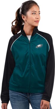 G-III 4HER BY CARL BANKS Women's G-III 4Her by Carl Banks Midnight Green Philadelphia Eagles Replay Full-Zip Track Jacket
