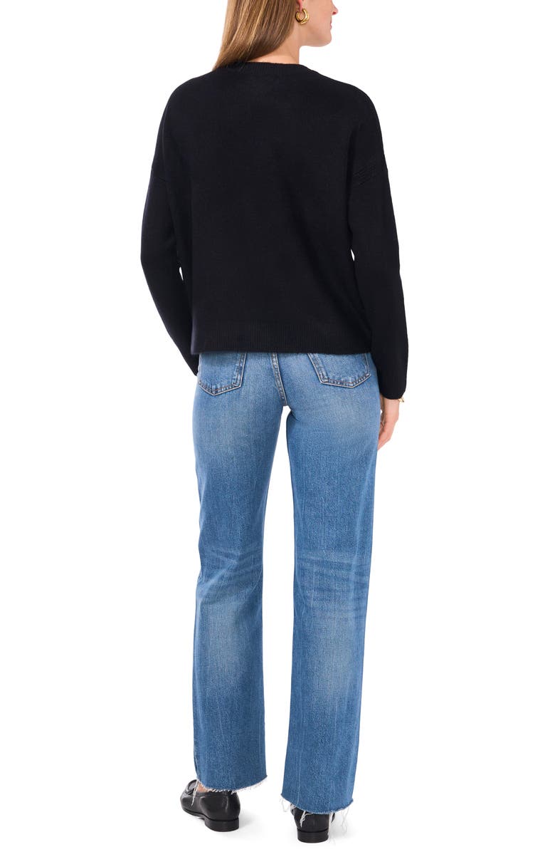 Vince Camuto Cropped Crewneck Sweater, Alternate, color,