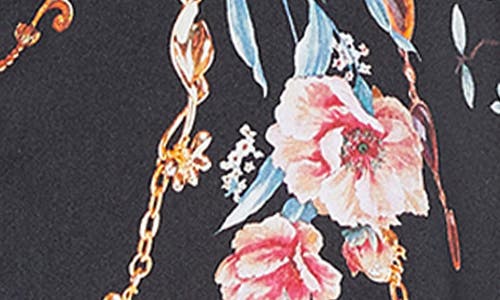 L'agence Tyler Floral Print Long Sleeve Silk Shirt