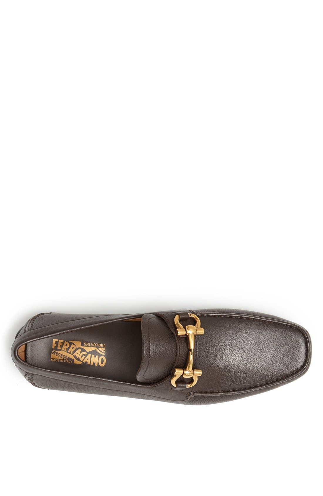 Salvatore Ferragamo 'Parigi' Driving Shoe, Alternate, color, HICKORY