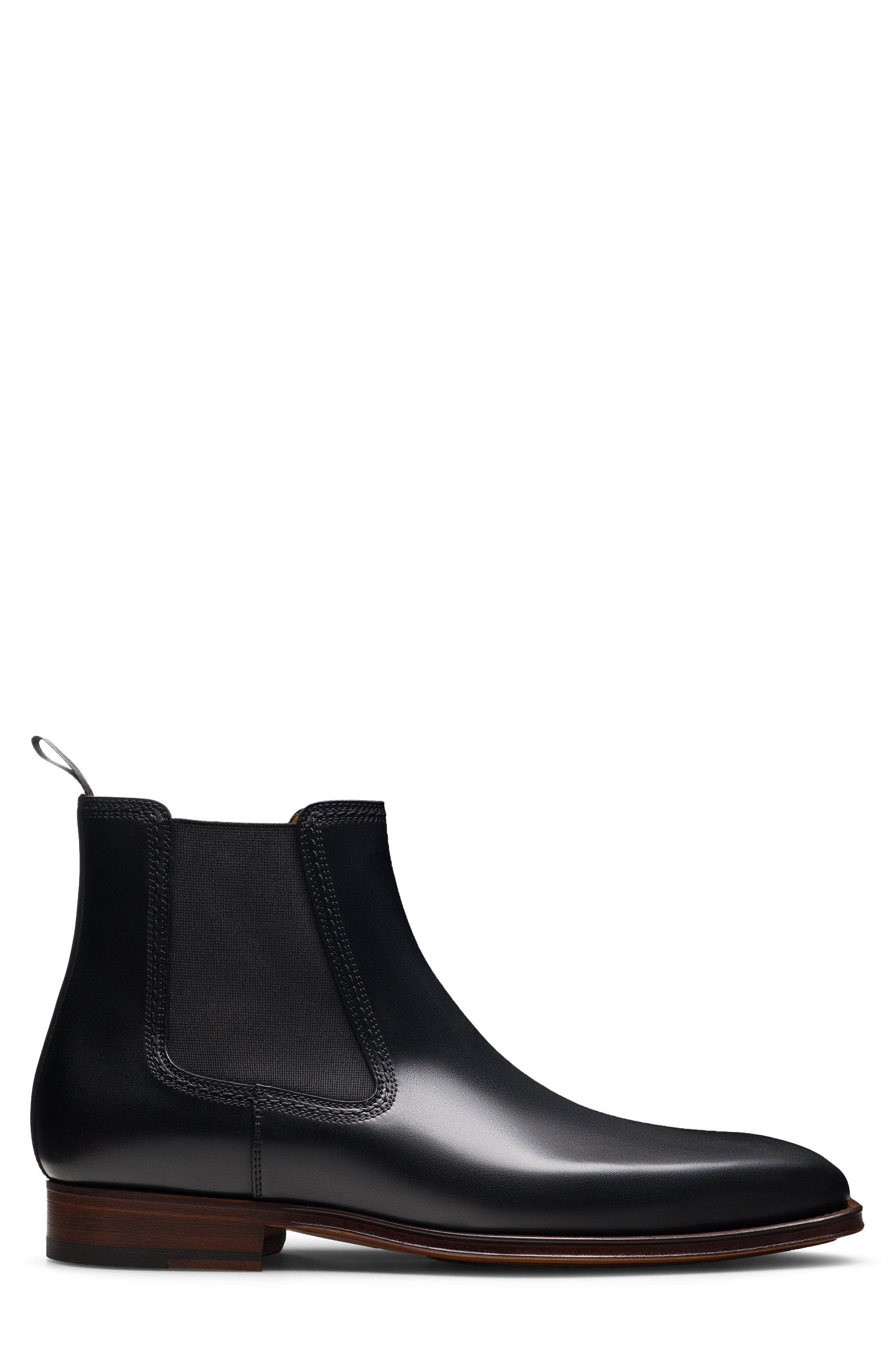 Marshall Water Resistant Chelsea Boot, Alternate, color, BLACK W/ CARMAL OUTSOLE