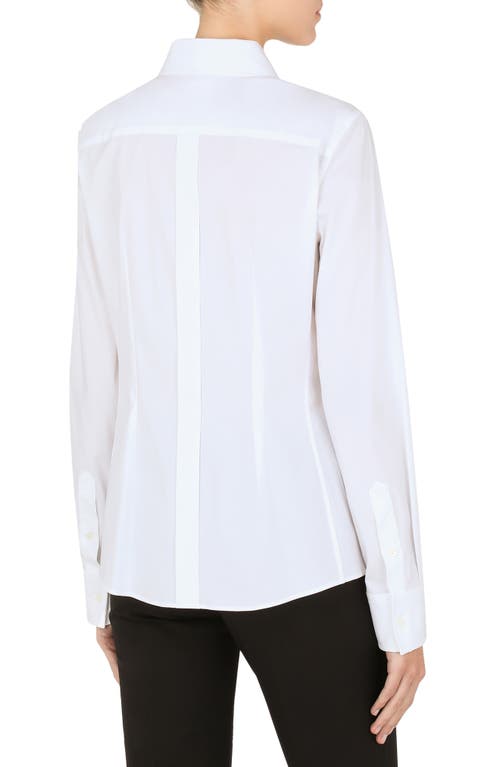 Dolce & Gabbana Dolce&gabbana Stretch Cotton Button-up Shirt In White