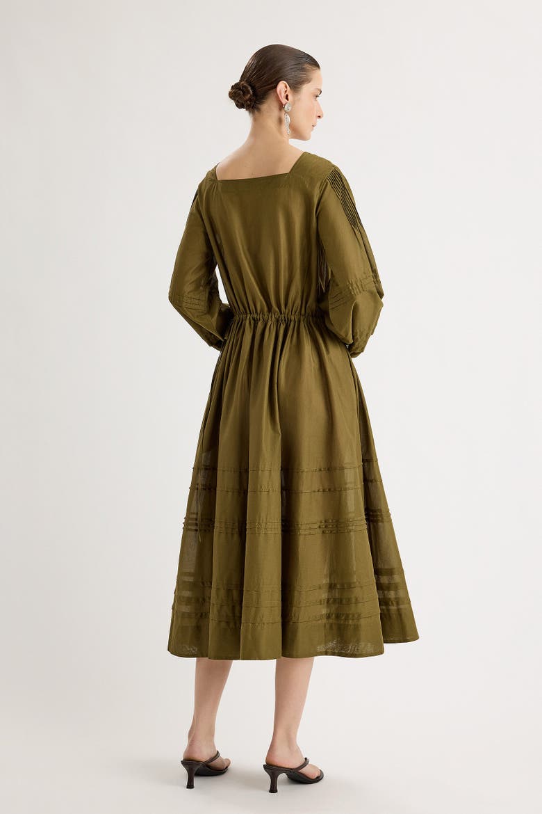 Leonora Dress, Alternate, color, Olive