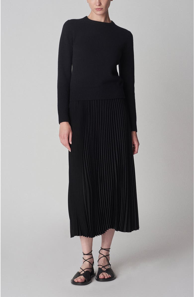 World of Crow Plus Fuchsia Pink Pleated Dress, Alternate, color, 