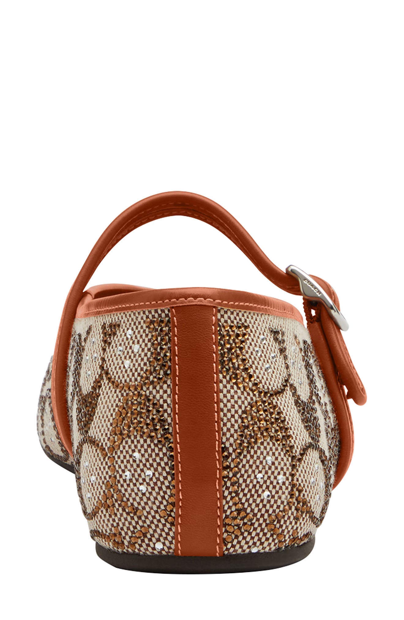 COACH Crystal Signature Jacquard Ballerina Flat, Alternate, color, 