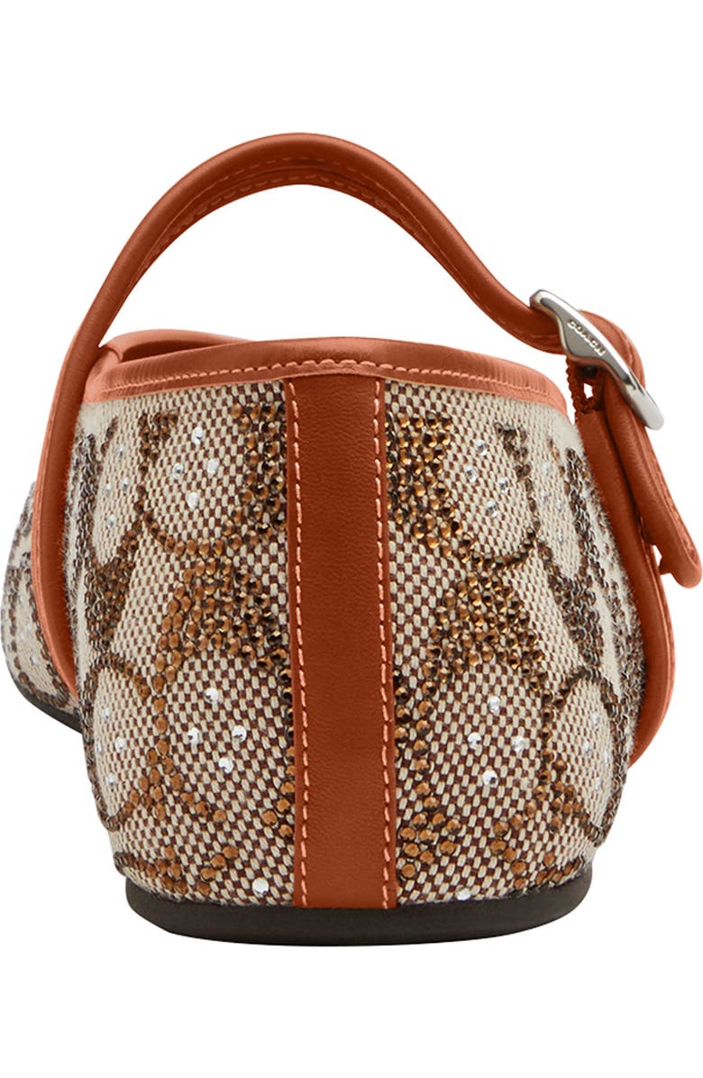 COACH Crystal Signature Jacquard Ballerina Flat, Alternate, color,