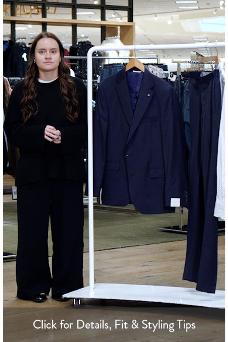 Esprit Navy Deco Plaid Wool Suit video