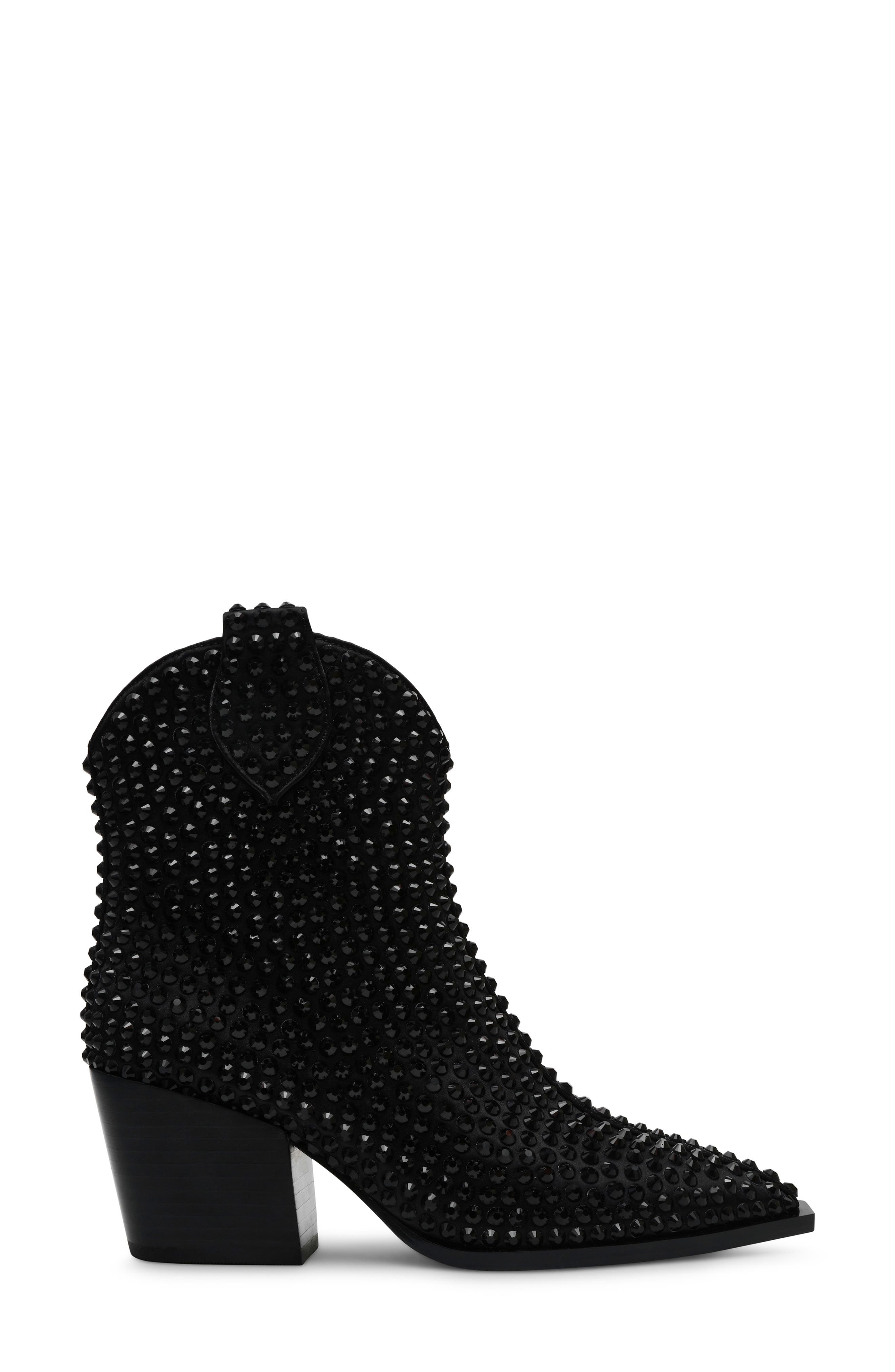 Betsey Johnson Neil Studded Western Boot, Alternate, color, 