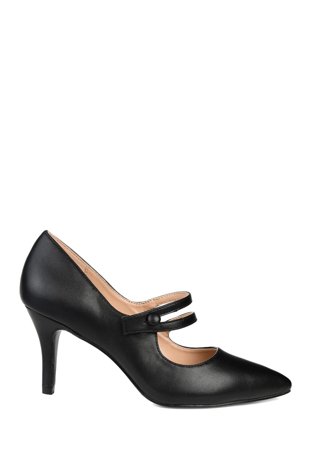 Journee Collection JOURNEE Sidney Pointed Mary Jane Pump, Alternate, color, Black