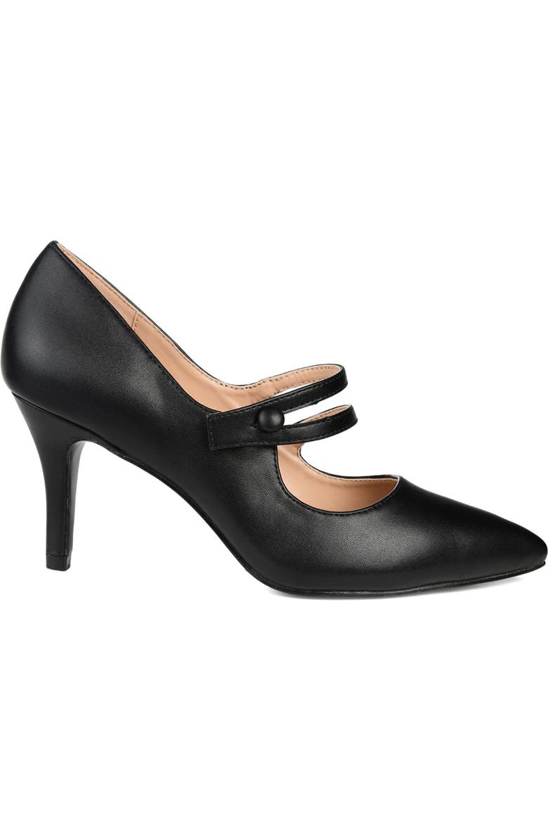 Journee Collection Sidney Pointed Toe Pump - Narrow Width, Alternate, color, Black