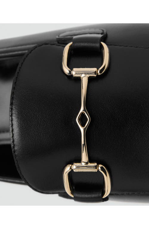 Mango Bit Loafer In Black