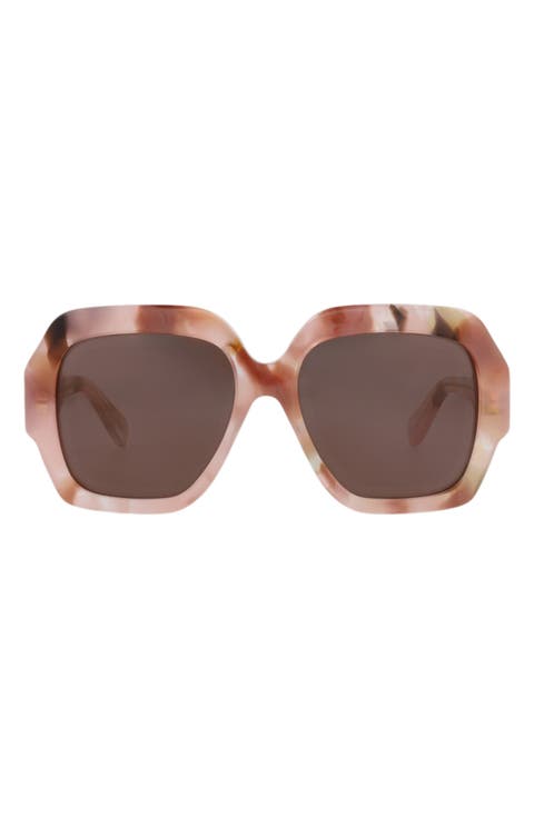 56mm Oversize Sunglasses