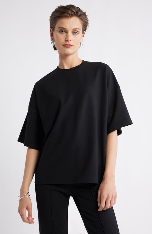 Nordstrom Ponte T-shirt In Black