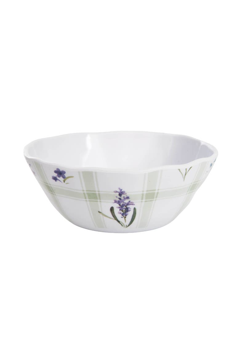 Lavender Plaid Novelty Set of 2 Dinnerware Serving Bowls, Main, color, Green