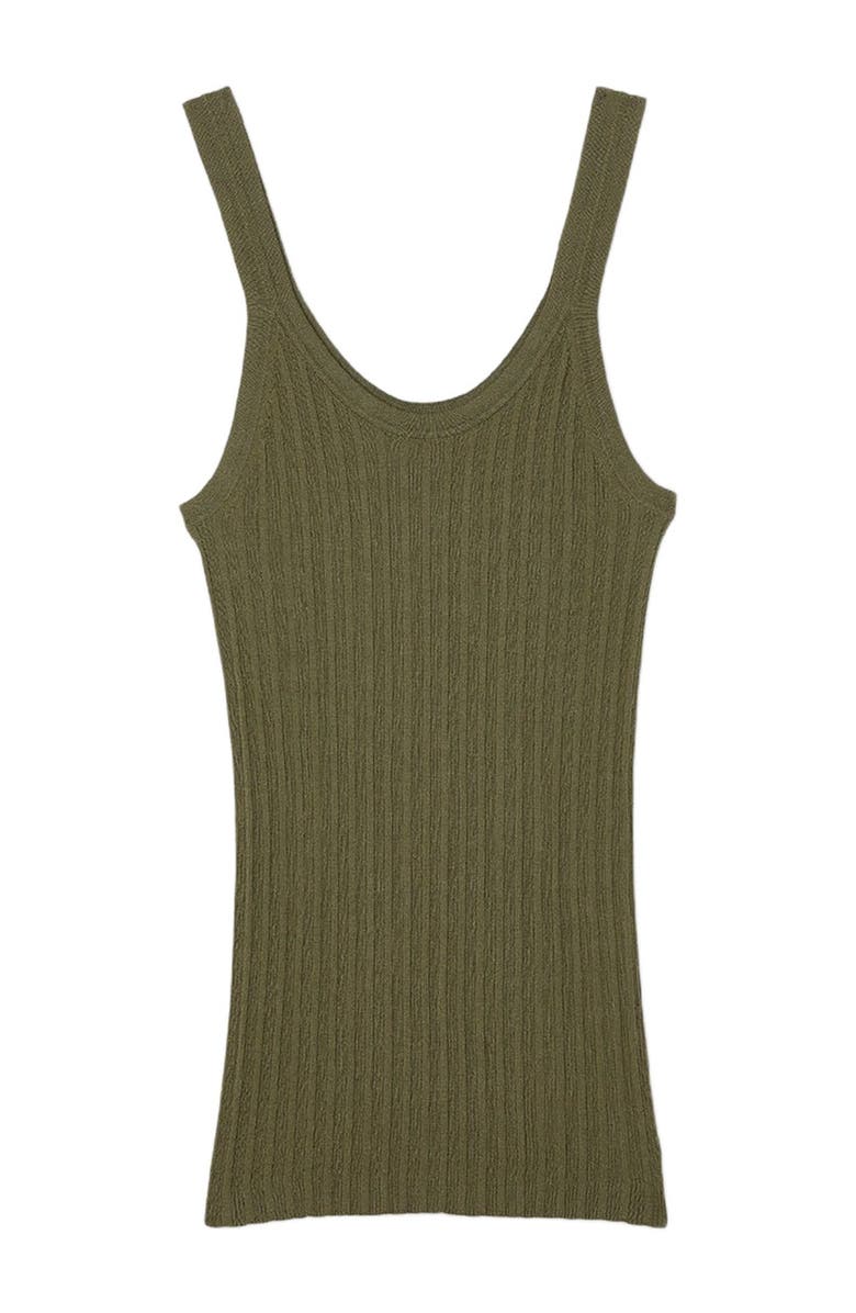 SANDRO Ribbed vest tank top, Alternate, color,