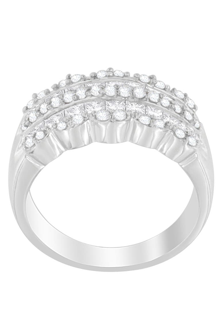14K White Gold 1 1/7 Cttw Diamond Ring, Alternate, color, White