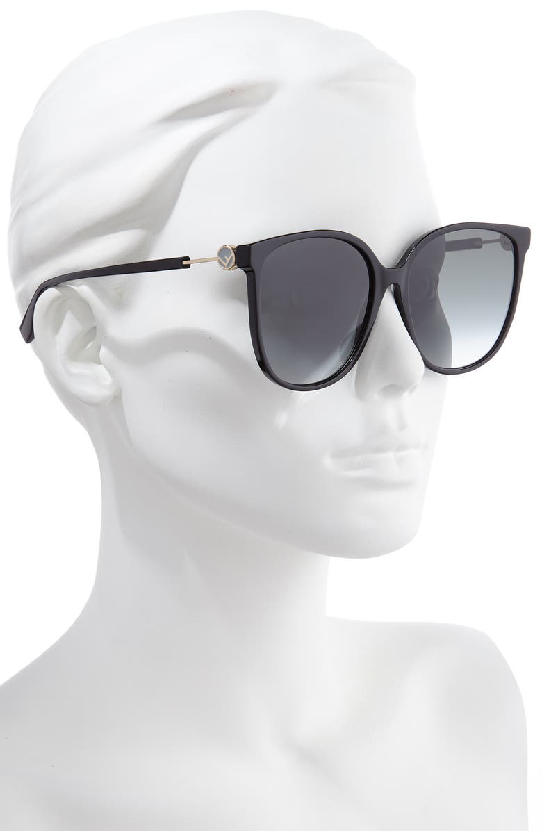 Fendi 58mm Cat Eye Sunglasses, Alternate, color,