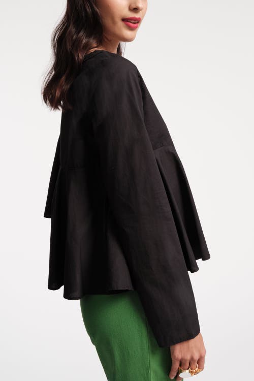 Shop Frances Valentine Wendy Top Solid In Black