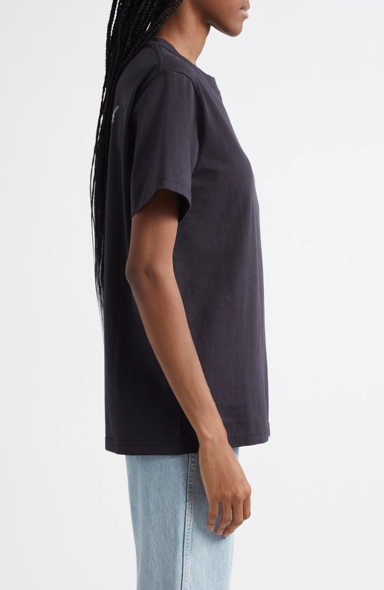 Sporty & Rich x The Carlyle Crest Cotton Graphic T-Shirt, Alternate, color, Black