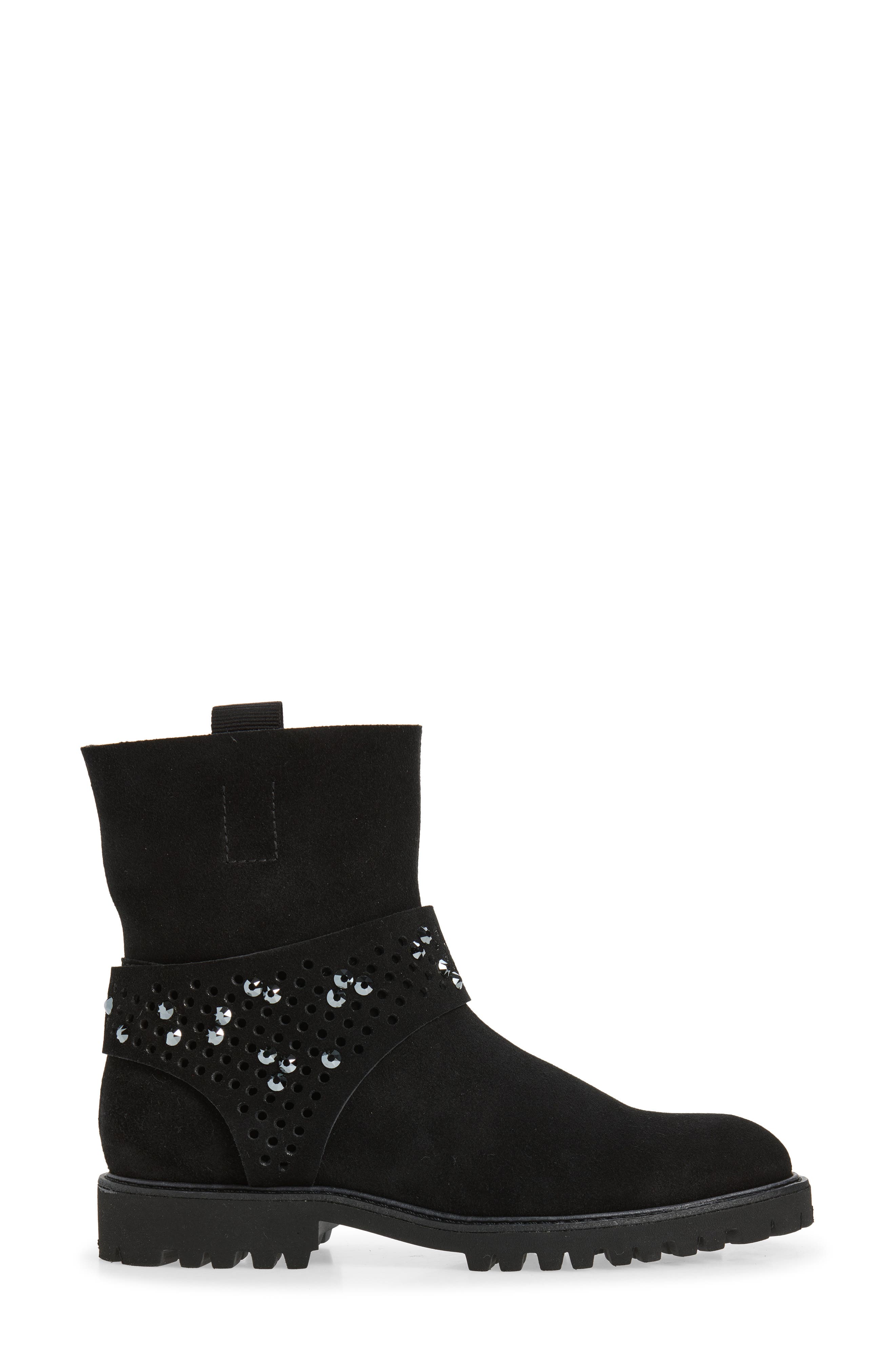 Sandor Crystal Embellished Leather Boot, Alternate, color, BLACK CASTORO