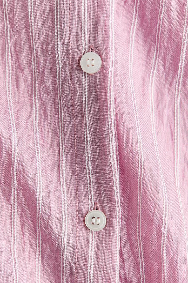 Scarf-collar Shirt, Alternate, color, Pink/striped