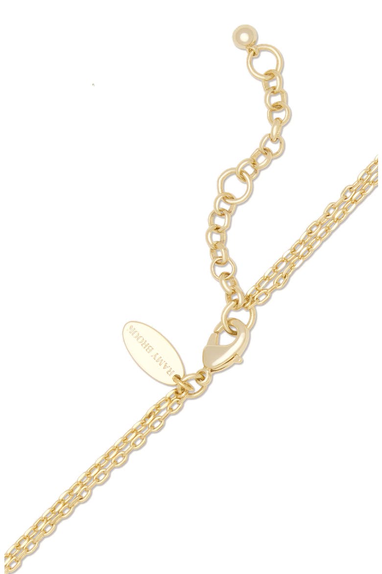 Nila Stone Layered Lariat Necklace, Alternate, color, CLEAR/ TWO TONE